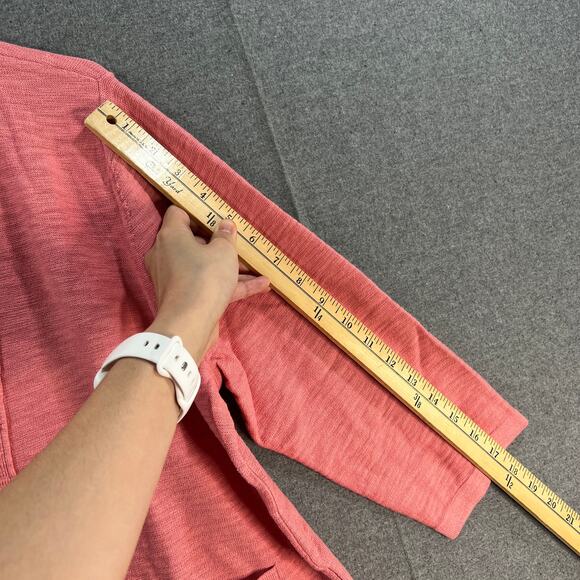 Isaac Mizrahi Live! Bridgehampton Button Front Sweat Lychee Pink, X-Large - Picture 5 of 10